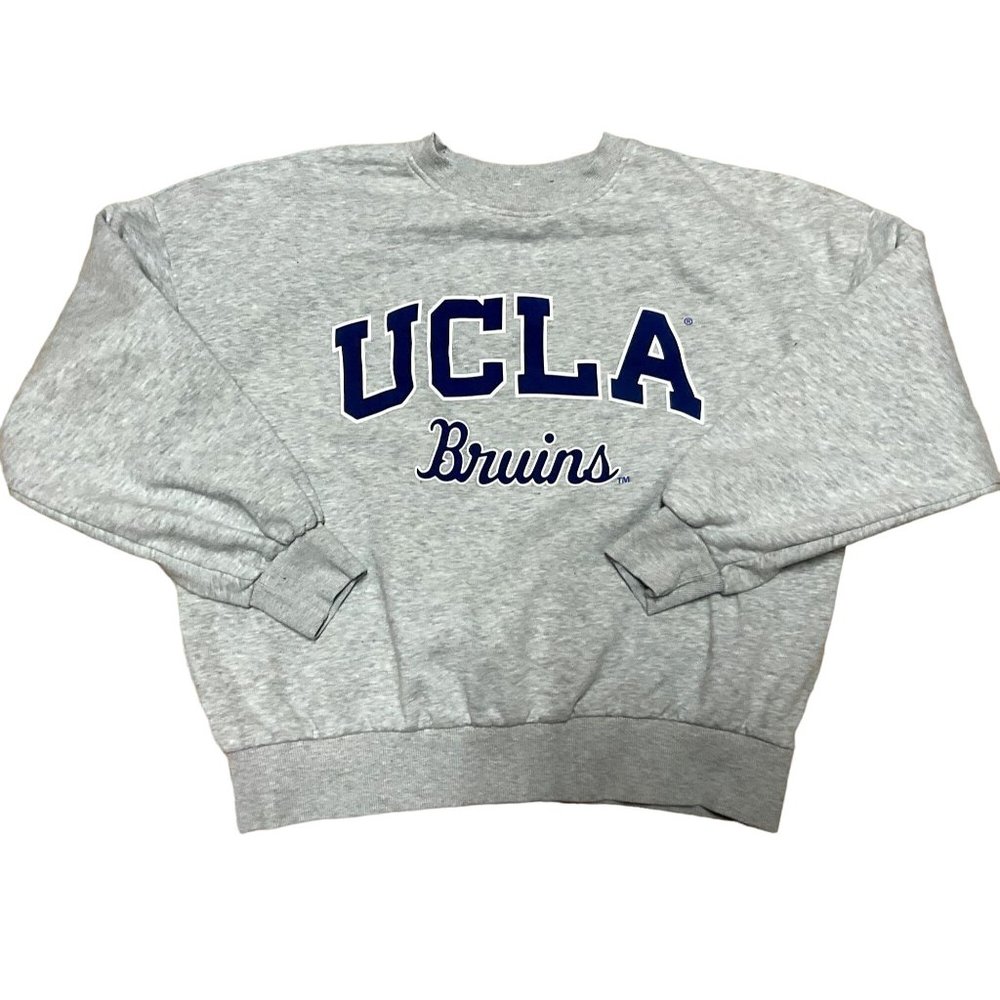 GRAY UCLA BRUINS SWEATSHIRT SZ S GRAY FLEECE CREW NECK H&M LABEL UNISEX